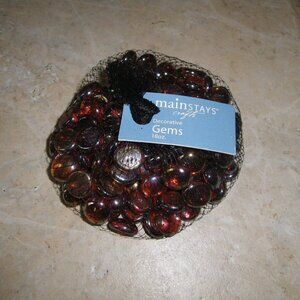 Glass Gems Dome Vase Filler Decorative Beads Marble Pebbles Stones Craft Decor